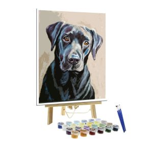 Customized dog painting by numbers