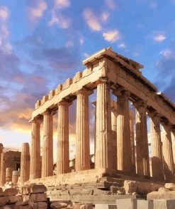 Parthenon Athena paint by numbers