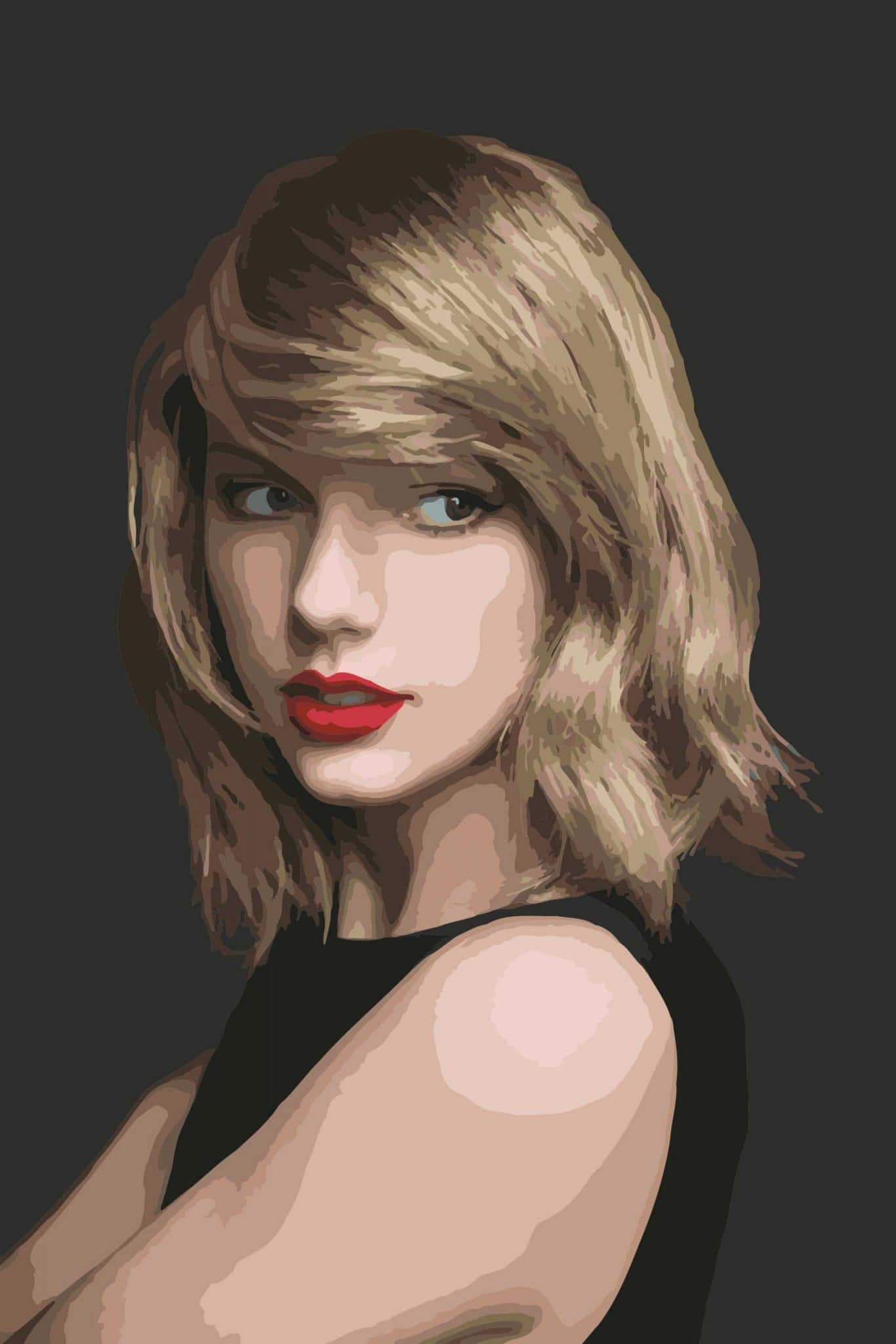 The Blonde Taylor Swift People Paint By Numbers - Canvas Paint by numbers
