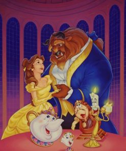 Beauty And The Beast Disney Dancing paint by numbers