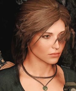 Rise Of The Tomb Raider Lara Croft paint by numbers