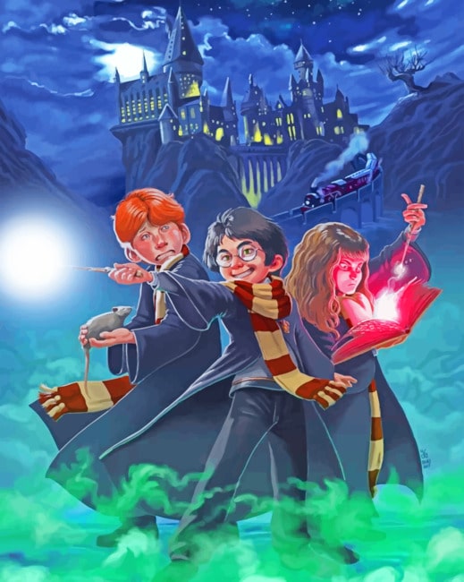 Harry Potter Squad Illustration Paint By Numbers