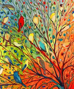 Tree Birds paint by number