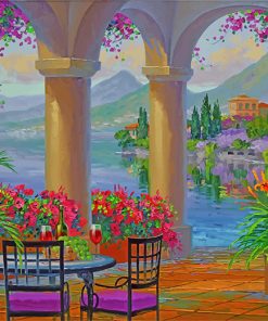 House Garden Lake Como paint by numbers