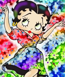 cute Betty Boop Paint By Numbers
