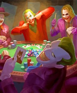 Joker Playing Poker Paint by numbers