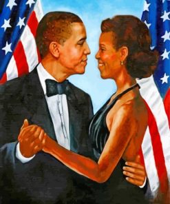 Michelle-Obama-and-his-wifey-paint-by-number