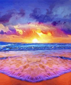 Sunset Seascape Paint by numbers