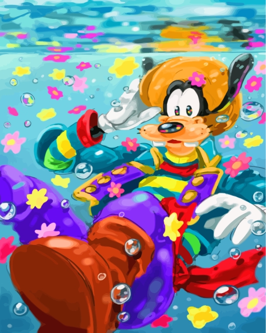 Goofy Disney Paint By Numbers 