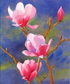 pink-magnolia-paint-by-numbers