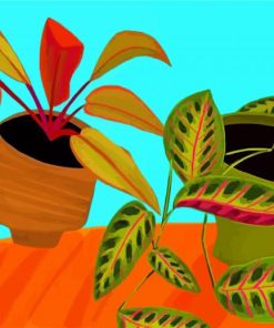 Philodendron Pot paint by numbers