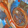 Abstract Tuba paint by numbers
