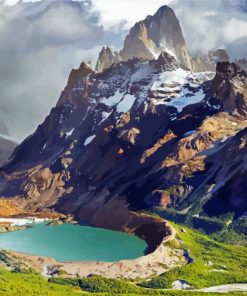 Argentina Patagonia Mountains paint by numbers