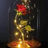 Beauty And The Beast Rose In Glass Art paint by numbers