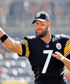 Ben Roethlisberger American Football Player paint by numbers