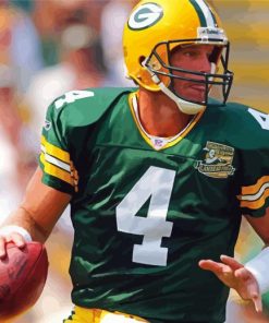 Brett Favre American Football Player paint by numbers