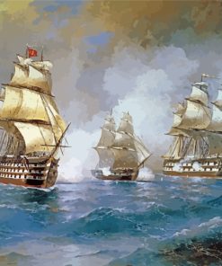 Brig Mercury Attacked By Ivan Aivazovsky paint by numbers