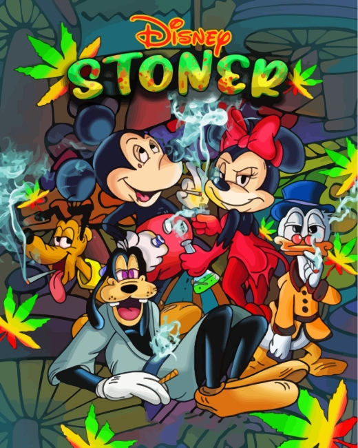 Disney Stoner Cartoon Paint By Numbers 
