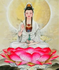 Kuan Yin Vintage Art paint by numbers