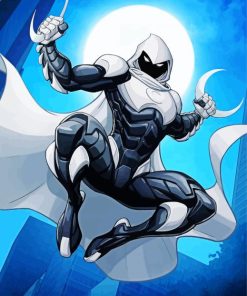 Marvel Moon Knight Hero paint by numbers
