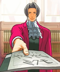 Mitsurugi Reiji Ace Attorney paint by numbers