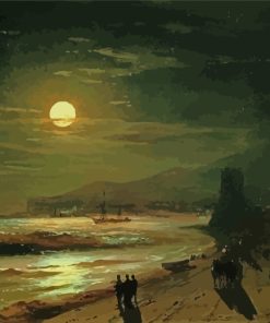 Moon Night By Ivan Aivazovsky paint by numbers