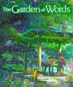 The Garden Of Words Poster paint by numbers