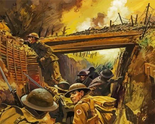 World War 1 paint by numbers