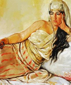 Arabe Reclining Woman paint by numbers