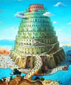 Babel Art Tower paint by numbers