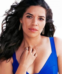 The Beautiful Actress America Ferrera paint by numbers