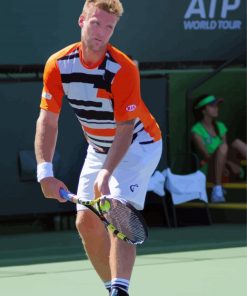 Sam Groth Tennis Player paint by numbers