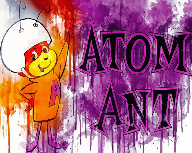 Atom Ant Cartoon Character - Paint By Number 