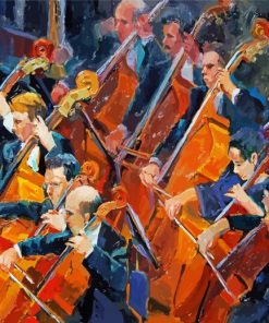 Cello Orchestra paint by number