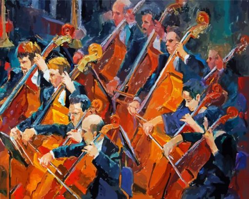 Cello Orchestra paint by number