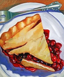 Cherry Pie Food paint by number