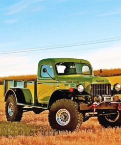 Classic Old Dodge Power Wagon paint by numbers