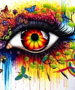 Colorful SplashEye paint by number