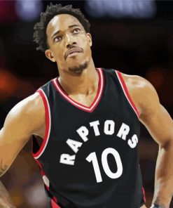 Demar Derozan Player paint by numbers