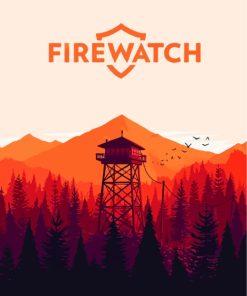 Firewatch Game Poster paint by numbers