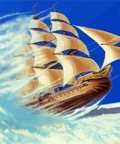 Flying Cloud Ship paint by number