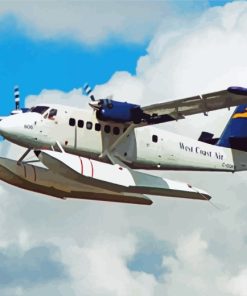 Flying DHC 6 Twin Otter Plane paint by numbers