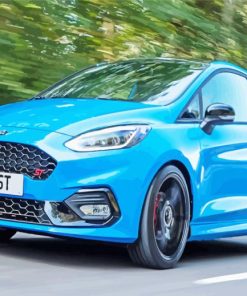 Ford Fiesta Blue Car paint by numbers