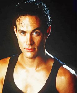 Handsome Brandon Lee paint by numbers