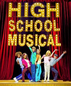 High School Musical Movie Poster paint by numbers
