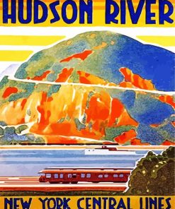 Hudson River Poster paint by numbers