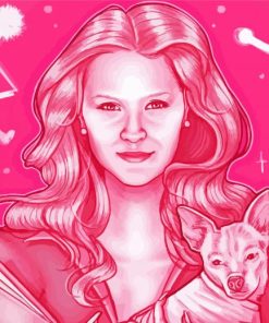 Illustration Legally Blonde paint by number