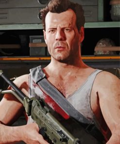 John McClane Video Game paint by number