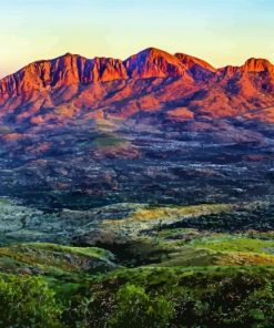 Larapinta Mountains paint by numbers