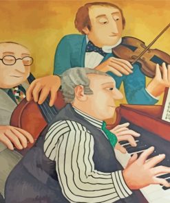 Musicians By Beryl Cook paint by numbers